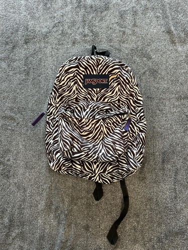 Jansport brown zebra - zebra, print